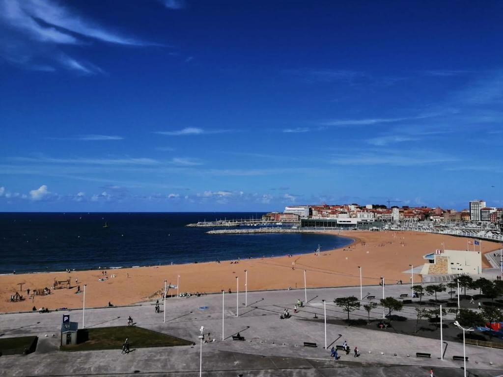 El Sexto De La Playa + Parking Gratis Apartment Gijon Exterior photo